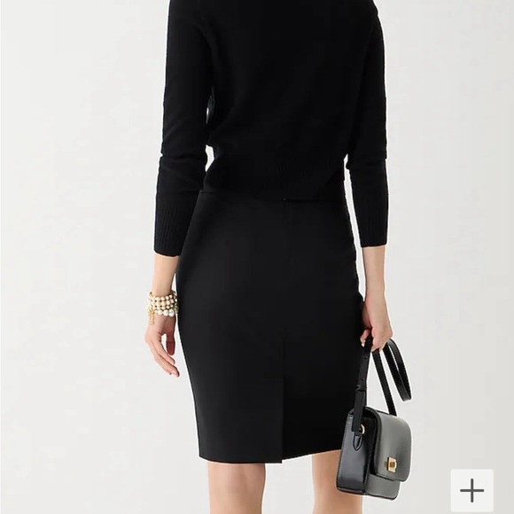 JCrew No. 2 Wool Pencil Skirt in black size 0. - Picture 3 of 7